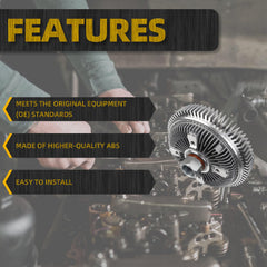 Fan Clutch Compatible with 2010-2013 Dodge RAM 2500 3500 4000 4500 5500 6.7L Diesel OHV Turbocharged OEM Replace 3291 68155609AB 326-00154 326-00153