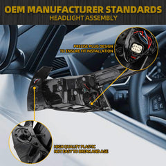 Left Driver Side LED Tail Light Compatible With 2024 2025 Taillight Rear Lamp Replace 42865504