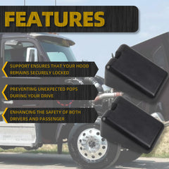 2Pcs Hood Bumper Support Compatible with Peterbilt 567 579 Kenworth T680 T880 ReplaceS# L85-6081 L856081 M75681 Left or Right Side