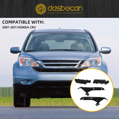 Front Left Right Side Headlight & Bumper Bracket Mount Support Retainer Kit Compatible with 2007-2011 Honda CR-V Replace# 71140-SXS-A00, 71193-SWA-003, 71190-SXS-A00, 71198-SWA-003 (4Pcs)
