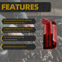 Right Passenger Side Halogen Tail light Compatible With 2020-2022 Kia Telluride S/LX Taillight Assembly Replace# KI2805160 92402-S9000