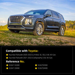 55367-S9300 Rear Shock Absorber Assembly Compatible with Hyundai Palisade 2020-2022 3.8L V6 AWD Self-Leveling Replaces# 55367-S9400