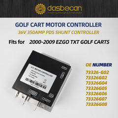 Golf Cart Motor Controller Compatible with EZGO TXT Golf Carts 2000-2009, Curtis 36V 350amp PDS,Replaces# 73326G02 73326G04 73326G05 73326G06 73326G07