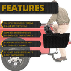 Rear Bed Step Retractable Bed Step Bumper Step Compatible with Ford F150 2021 2022 2023 Rear Tailgate Bedstep Replace# 75328-01A