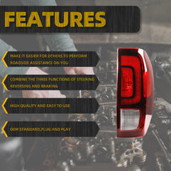 Tail Light Assembly LED Compatible with 2017-2023 Honda Ridgeline Rear Lamp Right Passenger Side 33500T6ZA03