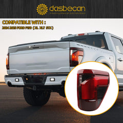 Right Passenger Side Halogen Tail Light Assembly W/Blind Spot (Module Not Included) Compatible with 2024 2025 Ford F150 XL XLT STX Replace RL3Z-13404-B RL34-13B504-BB