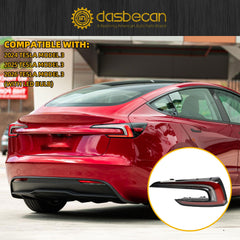 4Pin Passenger Side Tail Light Compatible With 2024-2026 Tesla Model 3 Right Side LED Rear Lamp Replaces# 1691500-00-F 169150000F (Yellow Signal)
