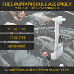 49040-0716 Electric Fuel Pump Module Assembly Compatible with Kawasaki Mule Pro FX FXT 2016-2020 Teryx Teryx4 800 2014-2020 Teryx4 750 2012-2013 49040-0733 49019-0013