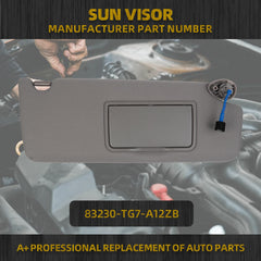 Right Passenger Side Sun Visor Compatible with Honda Pilot 2016-2022 Honda Ridgeline 2018-2020 Replace 83230-TG7-A12ZB Sunvisor Replacement