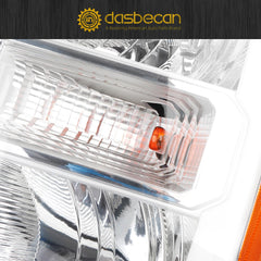 Halogen Headlights Compatible With Ford F250 F350 F450 F550 2023-2025 w/Bulbs Headlamp Assembly Left Driver Side Replaces# PC3Z13008G