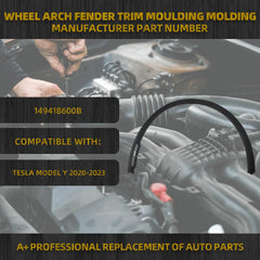 Front Right Fender Trim Compatible With Tesla Model Y 2020-2023 Fender Flares Passenger Side Replaces#149418600B