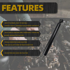 E2NN3A540BA Power Steering Cylinder, 1/2" Diameter Rod, 7/16" Threaded End, Compatible with Ford Tractor 2000 3000 3600 4000 4600, Replaces# E2NN3D547AA