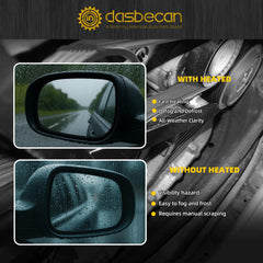 Left Driver Side Mirror Compatible with Jeep Grand Cherokee 2014-2021 WK 2022 Power Folding/Heated/Turn Signal/Memory/Blind Spot/Puddle Light Black Replaces# 5VB45AXRAB(18Pins)