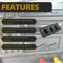 3518702C93 AC Heater Climate Control Module Panel Compatible with 2000-2021 International 5500I 5600I 5900l 9100 9200 9400 9900 HX515 HX520 CAT CT600 Replace#703460AT 3518702C92 5011931R91