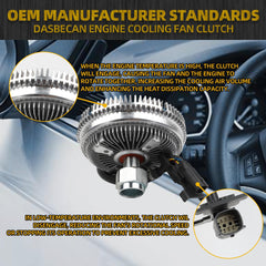 Engine Cooling Fan Clutch Compatible with Ford F-250 F-350 F-450 F-550 F-650 F-750 2071-2019 6.7L V8 Replace# 3267 BC3Z8A616D BC3Z8A616CC