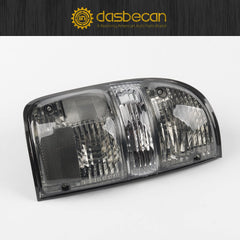 Left Driver Side Tail Light Assembly Smoked Housing Lamps Compatible with Toyota Tacoma 2001 2002 2003 2004 Replaces 8156004060 TO2800139 Include Light Bulbs