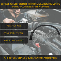 Front Fender Trim Compatible With Honda CR-V 2017-2022 Right