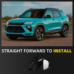 Side Rear View Mirror Compatible with 2021-2024 Chevy/Chevrolet Trailblazer Door Rearview Mirror Blind Spot Power Glass Manual Fold Passenger Right GM1320653 42776824-PFM(5pin)