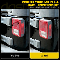 Rear Tail Light Assembly Compatible With 2007-2017 Jeep Wrangler JK Pair Taillamp With Halogen Bulbs Replaces# 55077891AH CH2800177 55077890AH CH2801177(Left and Right)