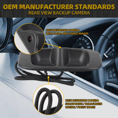 Rear View Camera Backup Tailgate Door Handle Camera Compatible with 1999-2006 Chevy Silverado/GMC Sierra Reverse Tailgate Door Handle Camera RCA Plug W/Wiring Harness(Black)