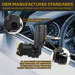 4WD Front Axle Actuator Fork Disconnect Assembly Compatible with Dodge Ram 2500 3500, 2013 2014 2015 2016 2017 2018, Replace# 68216944AA 68216944AB