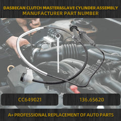 CC649021 Clutch Master&Slave Cylinder Assembly Compatible with Ford F-250 350 450 550 Super Duty 1999-2007 Replace# 136.65620 CM140983 CRS021 CRS023