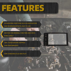 7' Touch Screen Glass Digitizer Compatible with 2016 2017 2018 Honda Civic Radio Navigation Display Replace# 39710-TBA-A11 39710-TBA-A21
