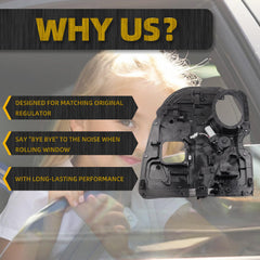 Rear Right Passenger Side Power Window Regulator with Motor Assembly Compatible with Dodge Ram 1500 Pickup 2009-2020 Replaces# 68045170AA 68045170AB 68045170AC