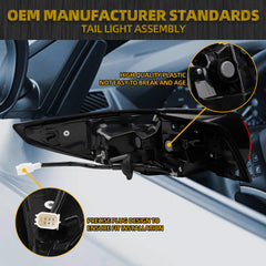 Right Passenger Side Tail Light Compatible with 2022-2024 Mazda CX-5 Taillight (LED Halogen) Rear Lamp Replace KPF151150