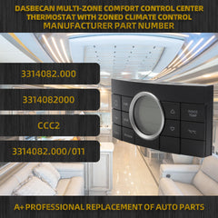 3314082.000 Multi-Zone Comfort Control Center Thermostat 10 Button Multi-Zone Thermostat Compatible with Dometic Air Conditoner Series 579 595 600 6308 520 6218xx 457915 Replace# 3312024.000