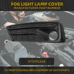 Fog Light Cover Compatible with 2020-2023 Subaru Impreza Front Bumper Fog Lamp Bezel Left Driver Side Replace #57737FL03A