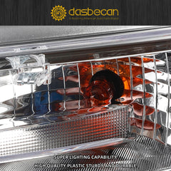 LED Headlight w/o LED DRL Compatible With Ford Maverick 2022-2024 Chrome Housing Headlamp Assembly Left Driver Side