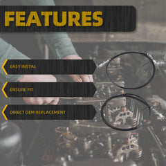 FLFG01C Nylon Fuel Lines Compatible with GM CHEVY GMC 4.3 5.0L 5.7L 7.4L VORTEC FUEL LINES Full Size Replaces OEM # FL-FG01C