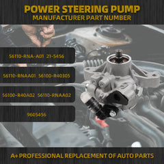 Power Steering Pump Compatible With 2006-2011 Honda Civic 1.8L Replaces# 21-5456 56110-RNAA01 56110RNAA02 56110RNA305