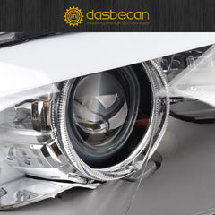 HID/Xenon w/AFS Type Headlight Compatible With 2011-2013 BMW 5 Series 528i 535i 550i M5 Right Passenger Side Housing Chrome Clear Headlight Assembly Replaces# 63117271908