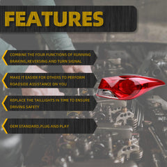 Tail light Compatible With 2011-2013 Hyundai Elantra Right Passeager Side (Halogen With Bulb) Rear Lamp Assembly Replace #924023Y000#HY2805119