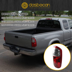 Passenger Tail Light Assembly Compatible with 2004-2006 toyota tundra Rear Lamp Outer Right Side W/o Bulbs Rear Taillight Replaces# TO2801153 815500C040