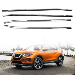 4Pcs Weatherstrip Window Seal Car Window Moulding Trim Compatible with 2014-2020 Nissan Rogue Replace 80820-4CL0A, 80821-4CL0A, 82820-4CL0A, 82821-4CL0A