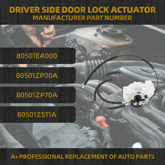 Front Left Door Lock Actuator Compatible with Nissan Frontier 2005-2019 Pathfinder 2005-2012 Xterra 2005-2015, Driver Side Door Latch Assembly Replaces# 80501-ZP70A 80501EA000