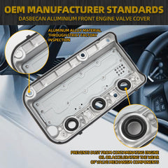 264-491 Aluminium Front Engine Valve Cover Compatible with 2003-2017 Acura Honda Accord Odyssey Pilot Ridgeline Crosstour Vehicle Models Replaces# 12310-R70-A10 12310-R70-A00