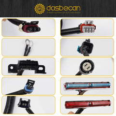 4L80E DBC LS Standalone Wiring Harness Compatible with 1997-2006 GM LS1 Vortec Engines 4.8L 5.3L 6.0L Drive by Cable, EV1 Fuel Injector Connector, with Wiring Guide Manual