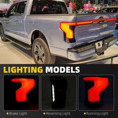 Tail Light Assembly LED Compatible With 2022-2025 Ford F150 Lightning (Platinum, Lariat) Taillight Rear Lamp Right Passenger Side Replace# NL34-13B504-BG