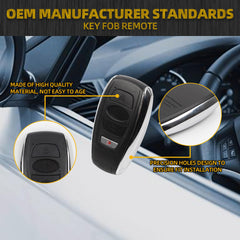 Key Fob Remote Compatible with 2017-2022 Subaru Crosstrek Forester Impreza Legacy Outback CVT STI WRX Replaces 88835-FL03A 4 Button Keyless Entry Remote Control FCC ID HYQ14AHK