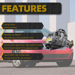 600-234XD Transfer Case Differential Unit With Heat Dissipation Plate Compatible with Ford Edge Explorer Flex Taurus AWD 2007-2015 Lincoln MKS MKT MKX AWD2009-2016 Mercury Sable AWD 2008-2009