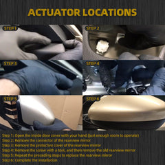 Left Driver Side Door Mirror Compatible with Honda Accord Sport Hybrid EX 2018-2022 Power | Heated | Blind Spot Detection | 76258-TVA-A22 HO1321328, Side View Mirror (7Pins-White)