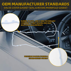 VS50805R Valve Cover Gasket Set Compatible with Dodge 2011-2020 Avenger Challenger Durango Caravan Journey Ram ProMaster 1500 2500 3500