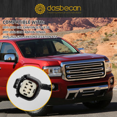 Left Tail Light Assembly Compatible with 2015-2022 GMC Canyon (Denali,SL,SLE,SLT,Elevation AT4), Rear Lamp Outer Driver Side w/Halogen Bulbs Replaces# GM2800273 84916709