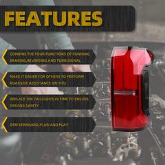 Tail Light LED (With Tailgate Switch) Compatible With 2024 2025 Toyota Tacoma Taillight Assembly Rear Lamp Right Passenger Side 81550-AK010