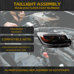 Headlidht COMPATIBLE WITH Ford Explorer Limited/XLT/Platinum 2016-2018 Replace# FB5Z13008H FO2519131