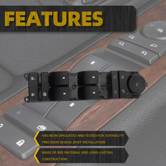 20835553 Power Window Door Lock Switch Driver Side Compatible with 2007-2014 Chevy Tahoe Avalanche Silverado Suburban/GMC Sierra Yukon 1500 2500 3500 Replaces# 15093440 15906881